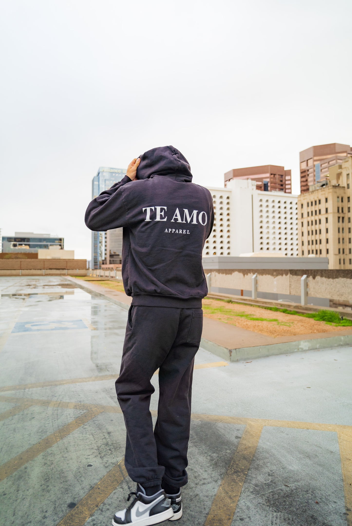 TE AMO HOODIE (vintage grey)