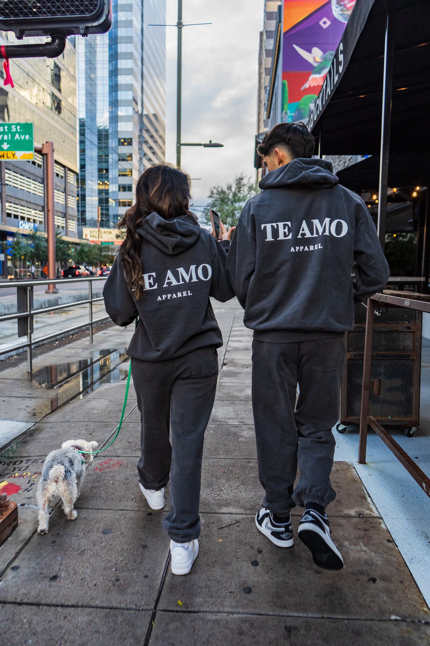 TE AMO HOODIE (vintage grey)